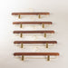 Amsterdam Hanger Company Kledinghanger set voor broek - notenhout met clips