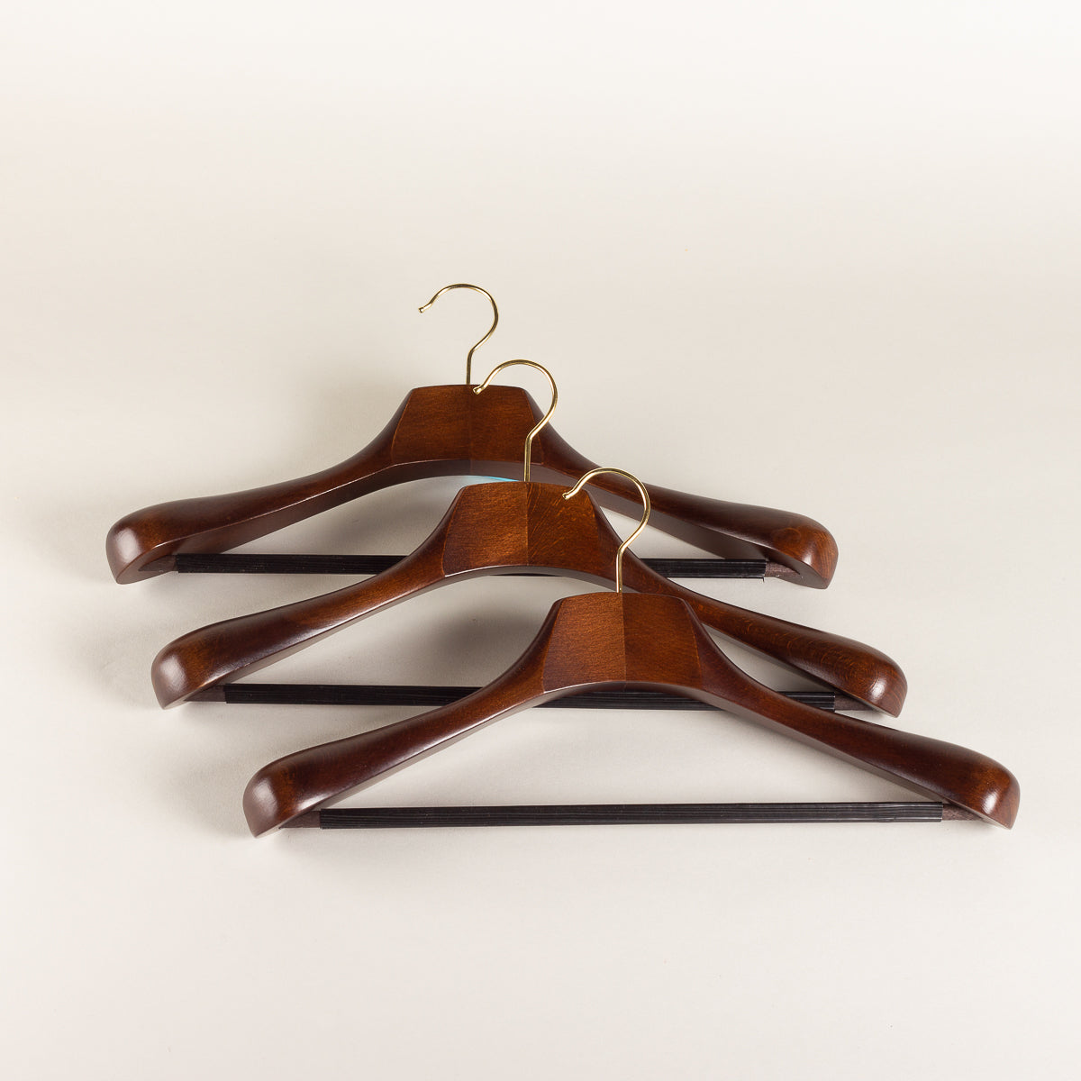 Quality Hangers Luxe Houten Pak Hangers Brede Houten Hanger voor Jassen en Broek Retro Finish 17.5 inch Retro 2